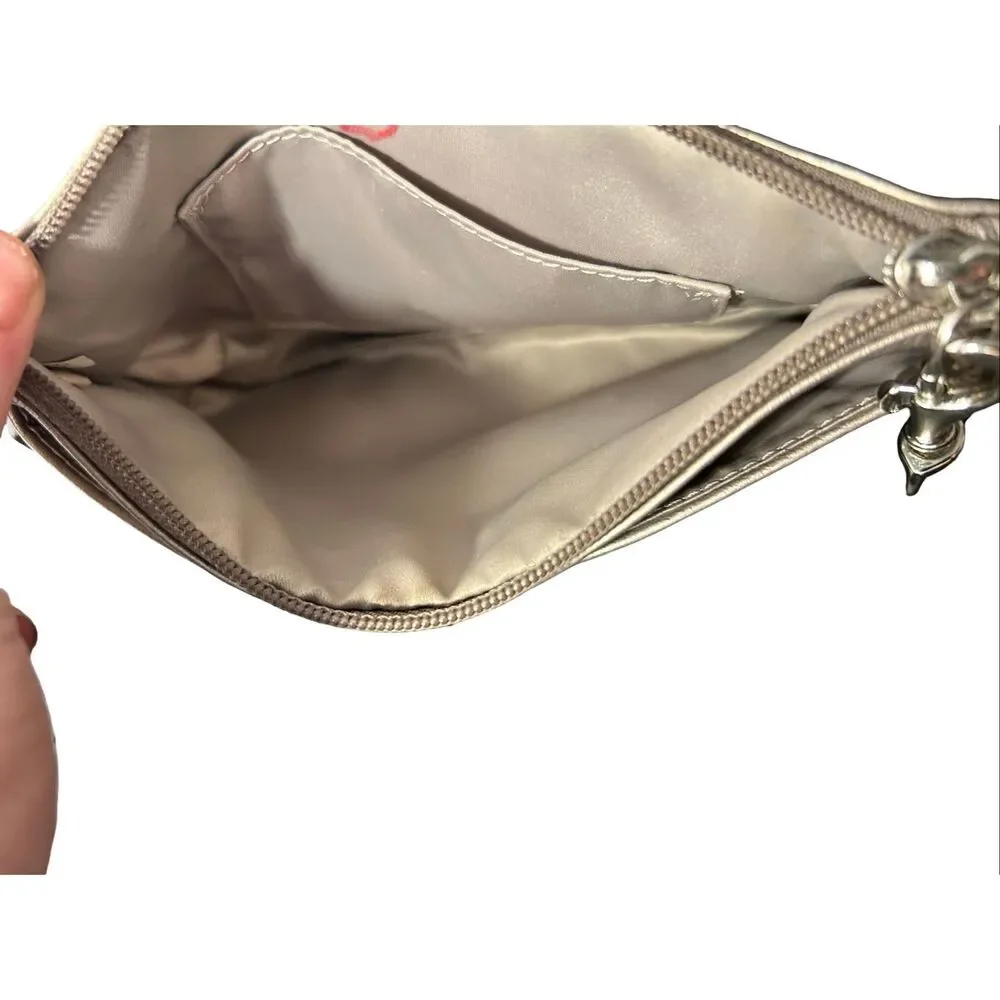 Coach Vintage Leather Metallic Wristlet